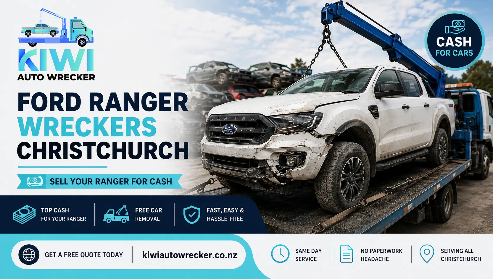 Ford Ranger wrecker Christchurch
